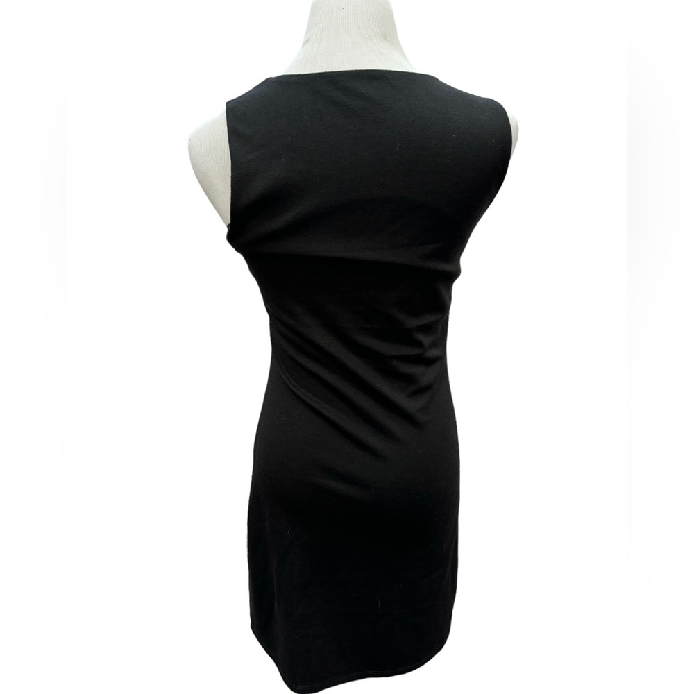 Ya Los Angeles Women’s Black Sleeveless Dress with Front Design Size Large - Picture 2 of 14